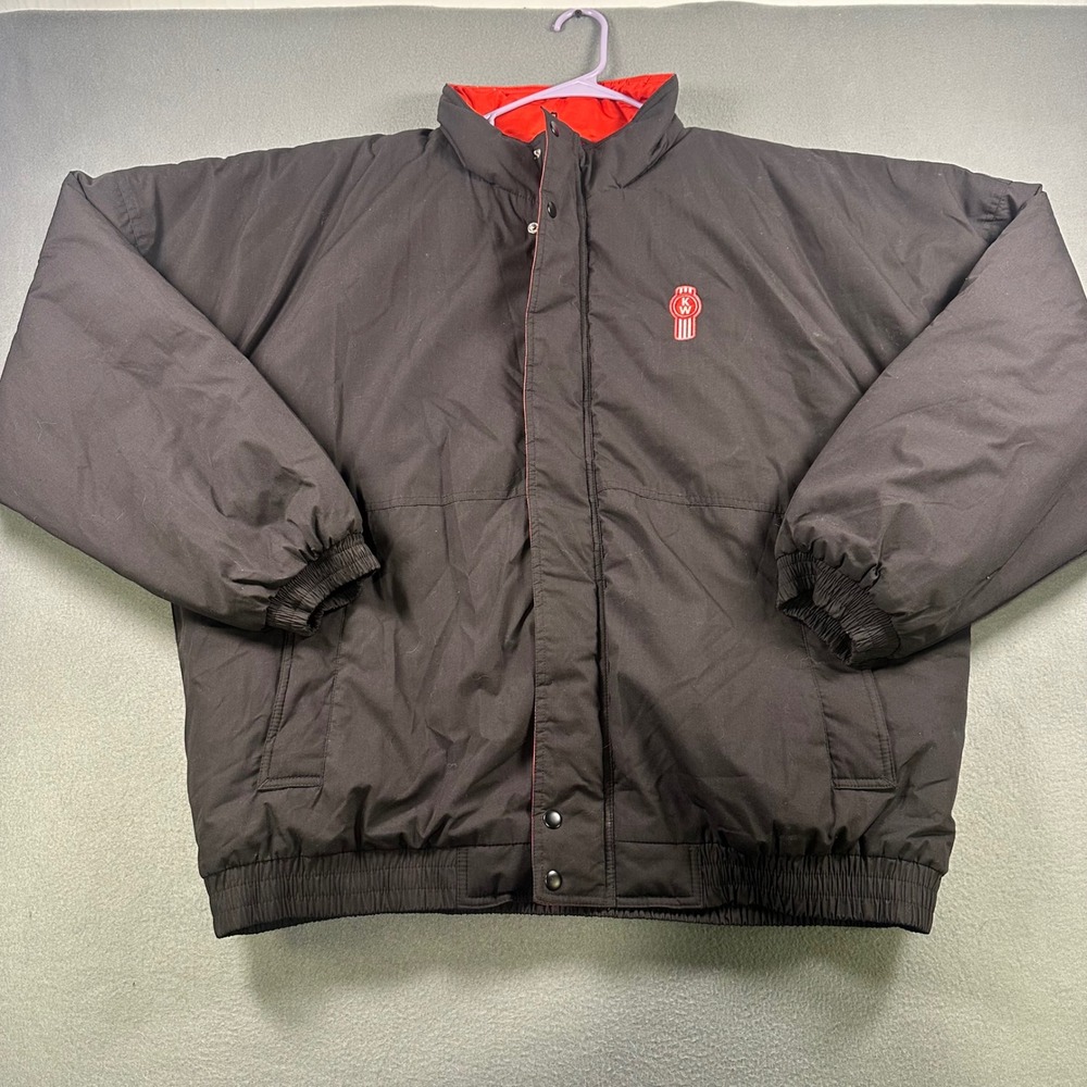 Kenworth BDA Mens Summit Jacket Black Red PACCAR Trucker Coat 2XL NEW KENC100191